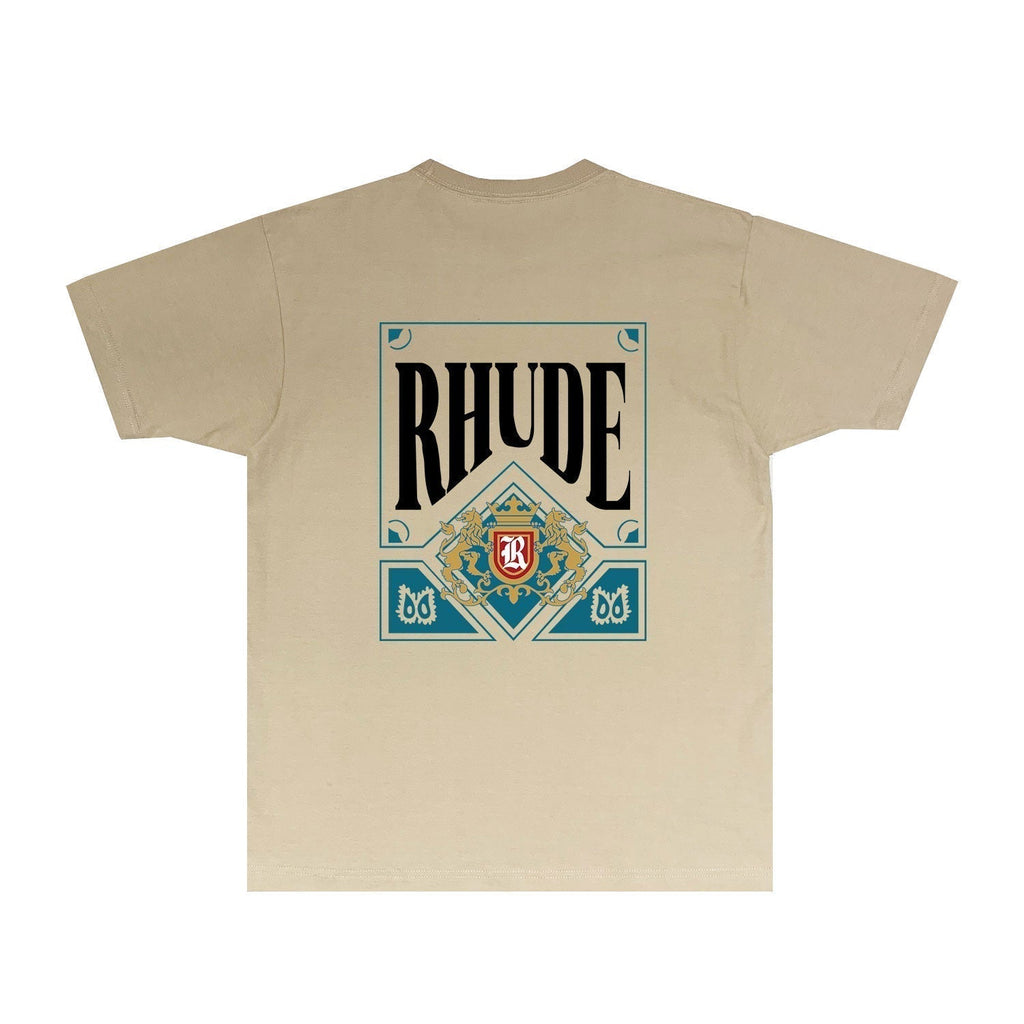 Rhude T-shirts Printed Trendy Pure Cotton